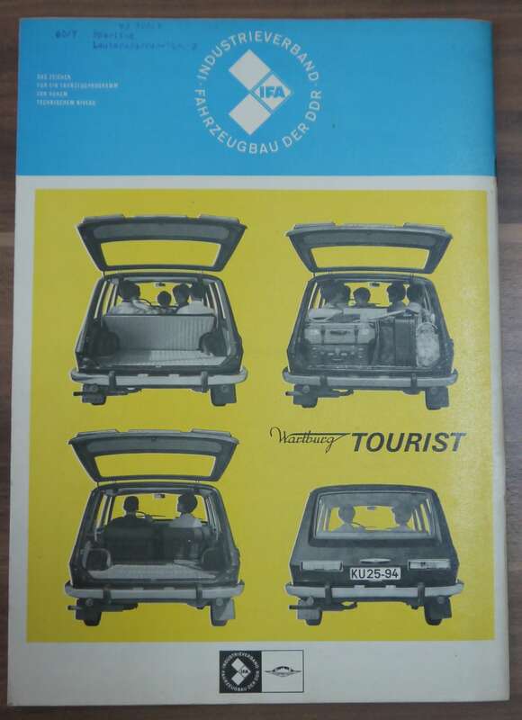 KFT 50 Jahre grosse sozialistische Oktober Revolution Oktober 1967 Neu Wartburg Tourist