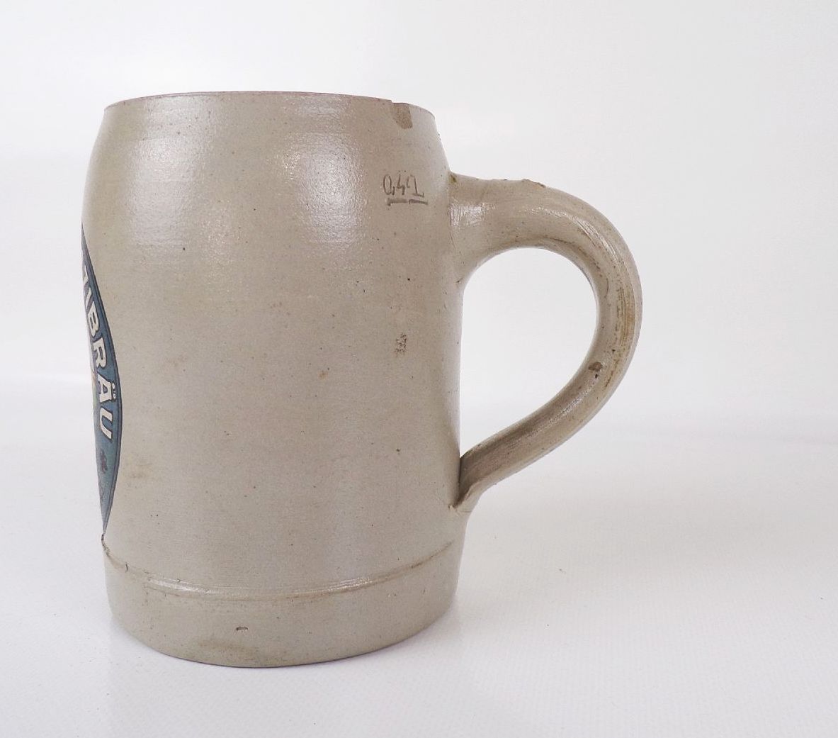 Alter Bierkrug Kulmbacher Rizzibräu Export Bier hell dunkel Alter Bierkrug Kulmbacher Rizzibräu Export Bier hell dunkel