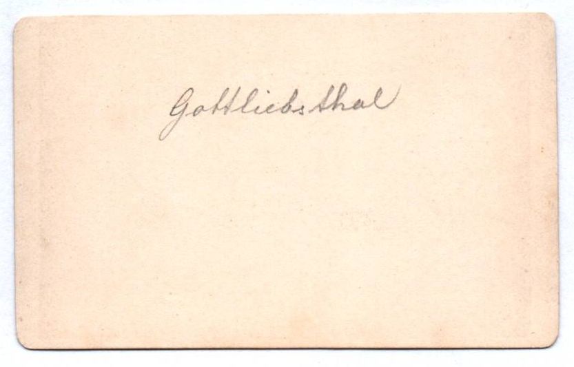 CDV Foto Gottliebsthal um 1880 Saale Thüringen CDV Foto Gottliebsthal um 1880 Saale Thüringen