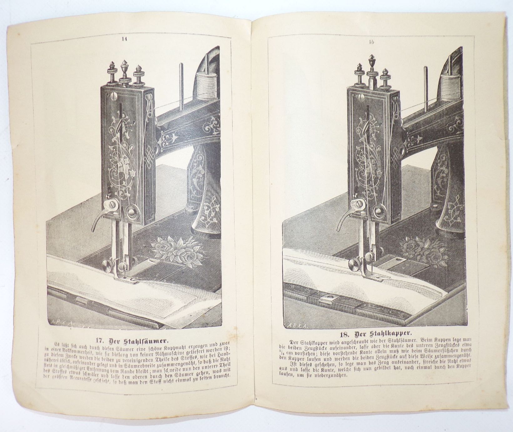 Anleitung Universal Nähmaschine 1895