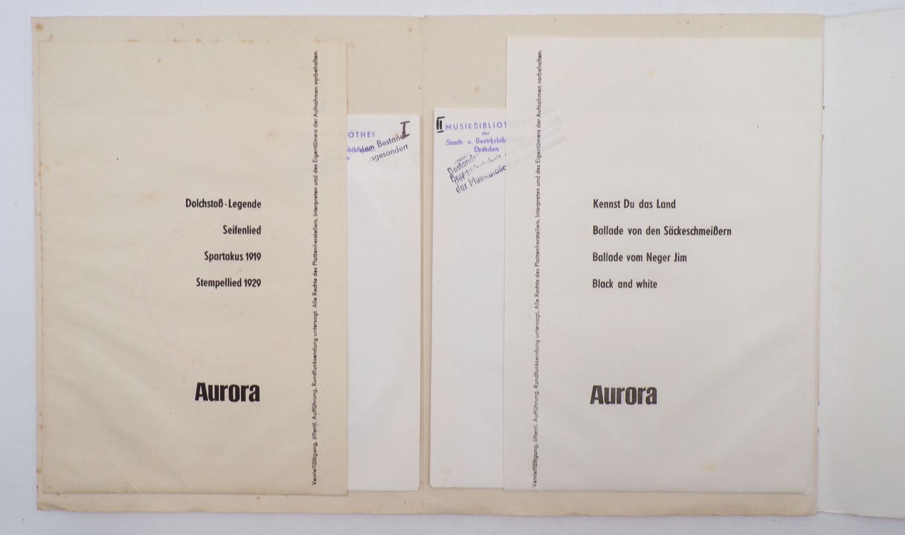 Ernst Busch Die goldenen zwanziger Jahre auf Aurora Schallplatten Ernst Busch Die goldenen zwanziger Jahre auf Aurora Schallplatten