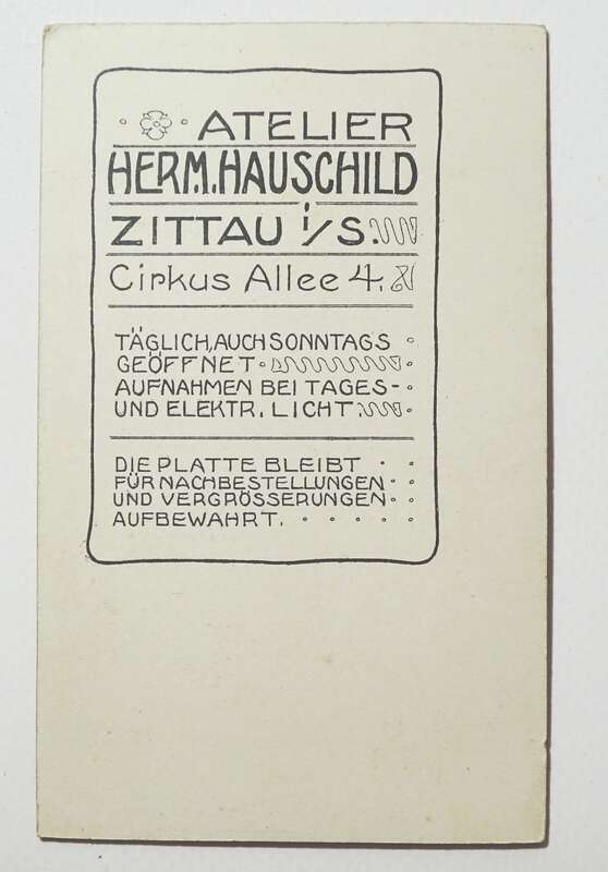 CDV Foto Damen in feiner Mode 1900er Hauschild Zittau