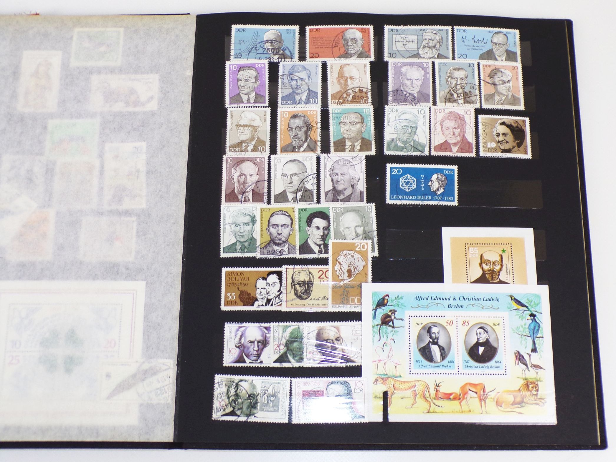 Briefmarken Sammlung Schwerpunkt DDR wenig BRD kaum Ausland 31 Alben 