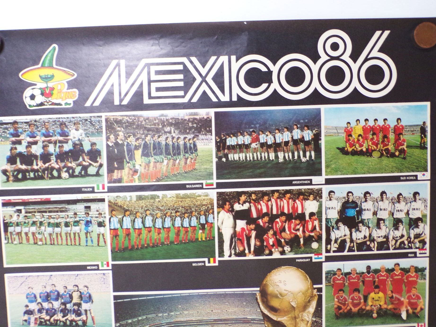 Plakat Mexiko 1986 Fußball Weltmeisterschaft