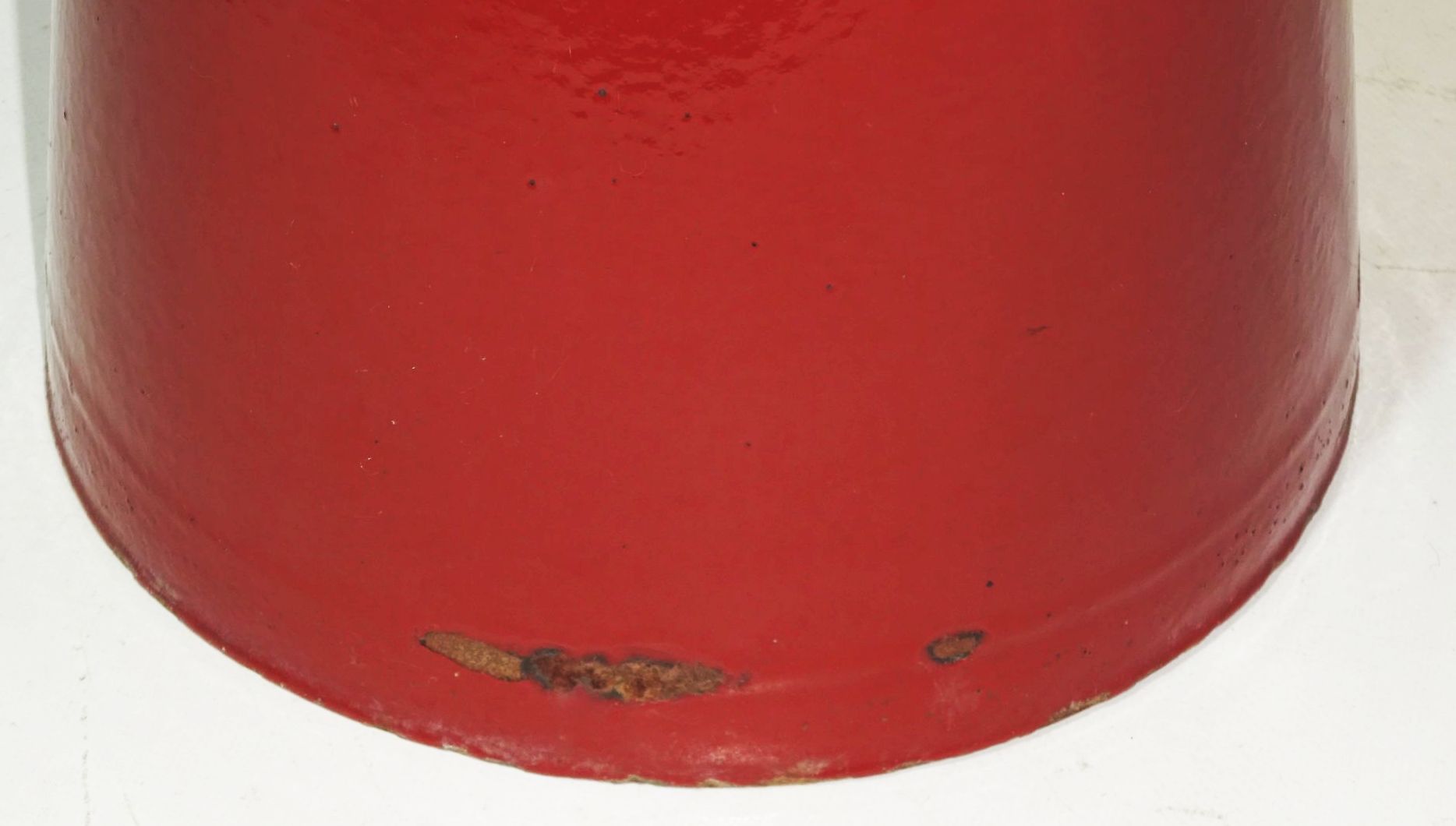 Alte Emaille Kanne Braun Krug Vintage Landhaus Stil 