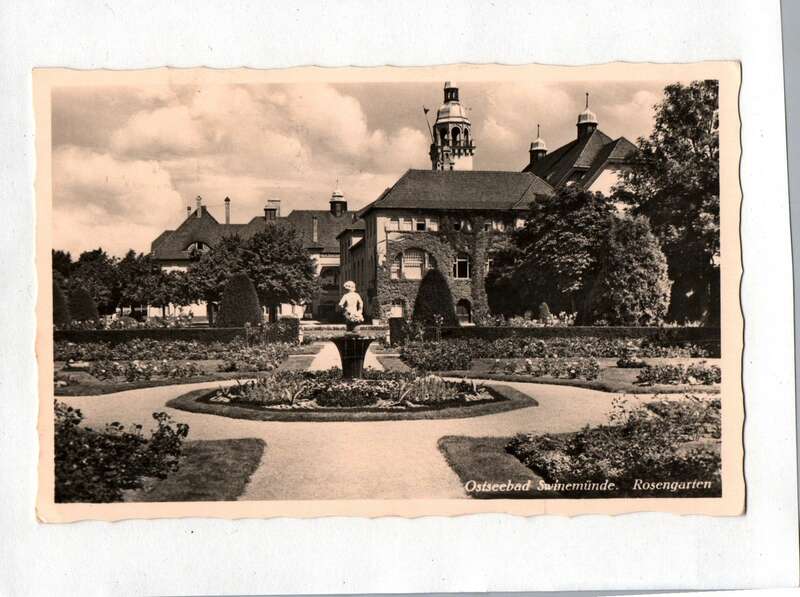 Ak Ostseebad Swinemünde Rosengarten 1938
