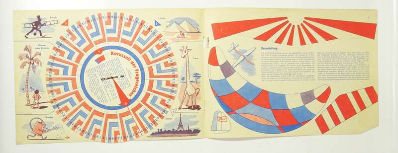 Frösi Beilage 1957 Heft 7 Drehscheibe Ausschneidebogen Umschlag