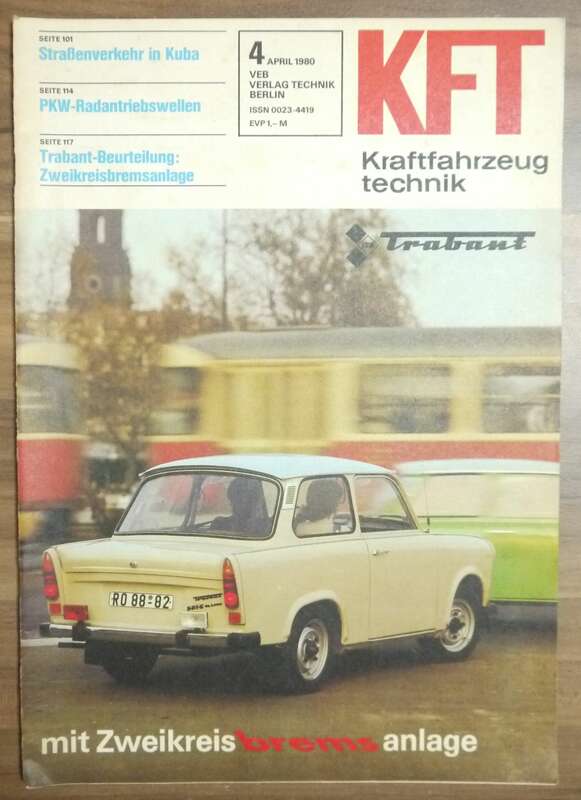 KFT April 1980 Straßenverkehr in Kuba DDR Zeitschrift Trabant