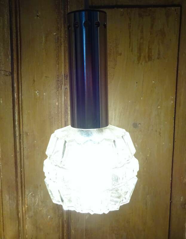 Vintage 2er Kaskadenlampe DDR Deckenlampe Hängelampe Beleuchtung 1970er 