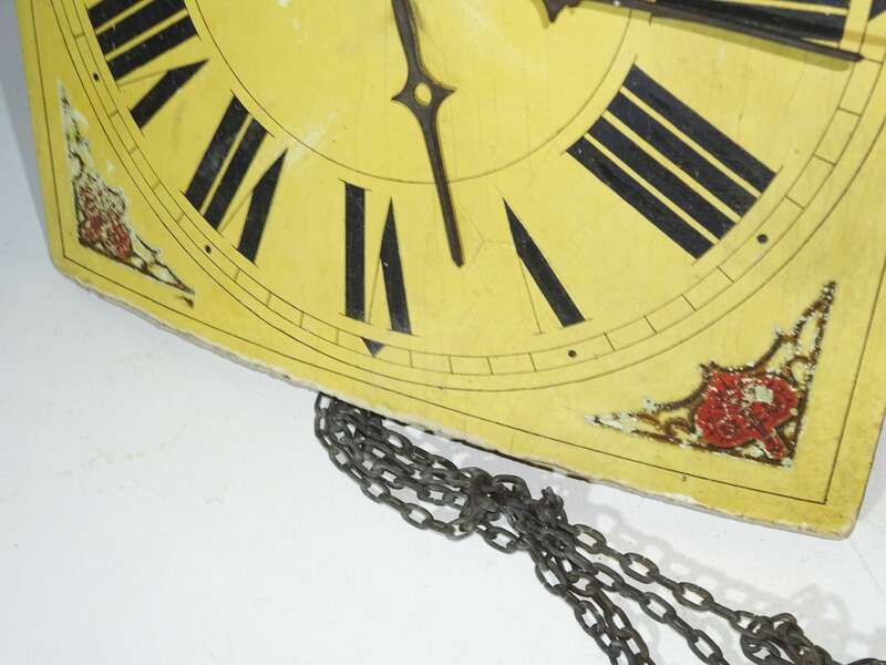 Schilderuhr 2 Stück um 1900 Wanduhr Deko zum herrichten