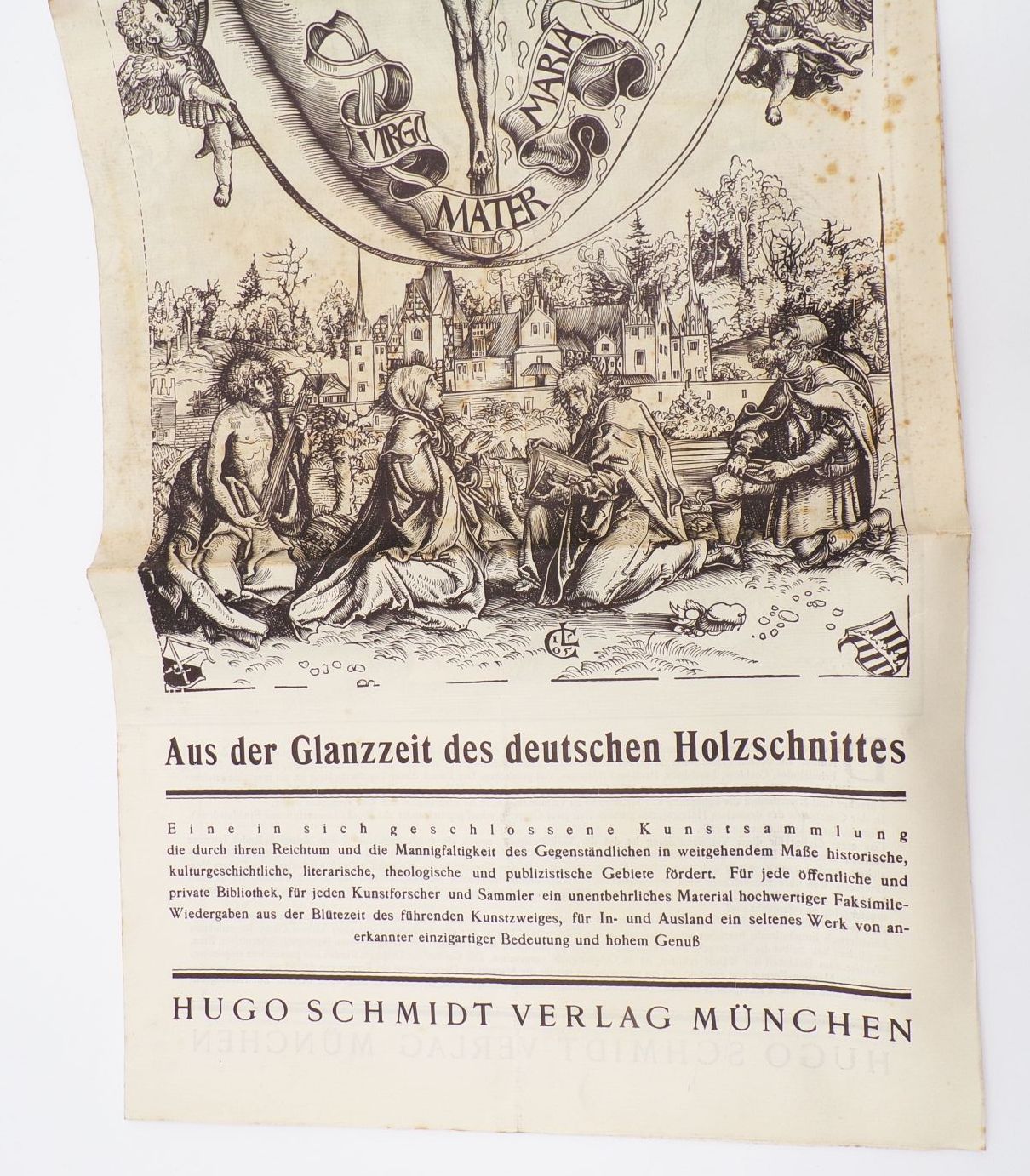 Hugo Schmidt München Der Deutsche Einblatt Holzschnitt Max Geisberg