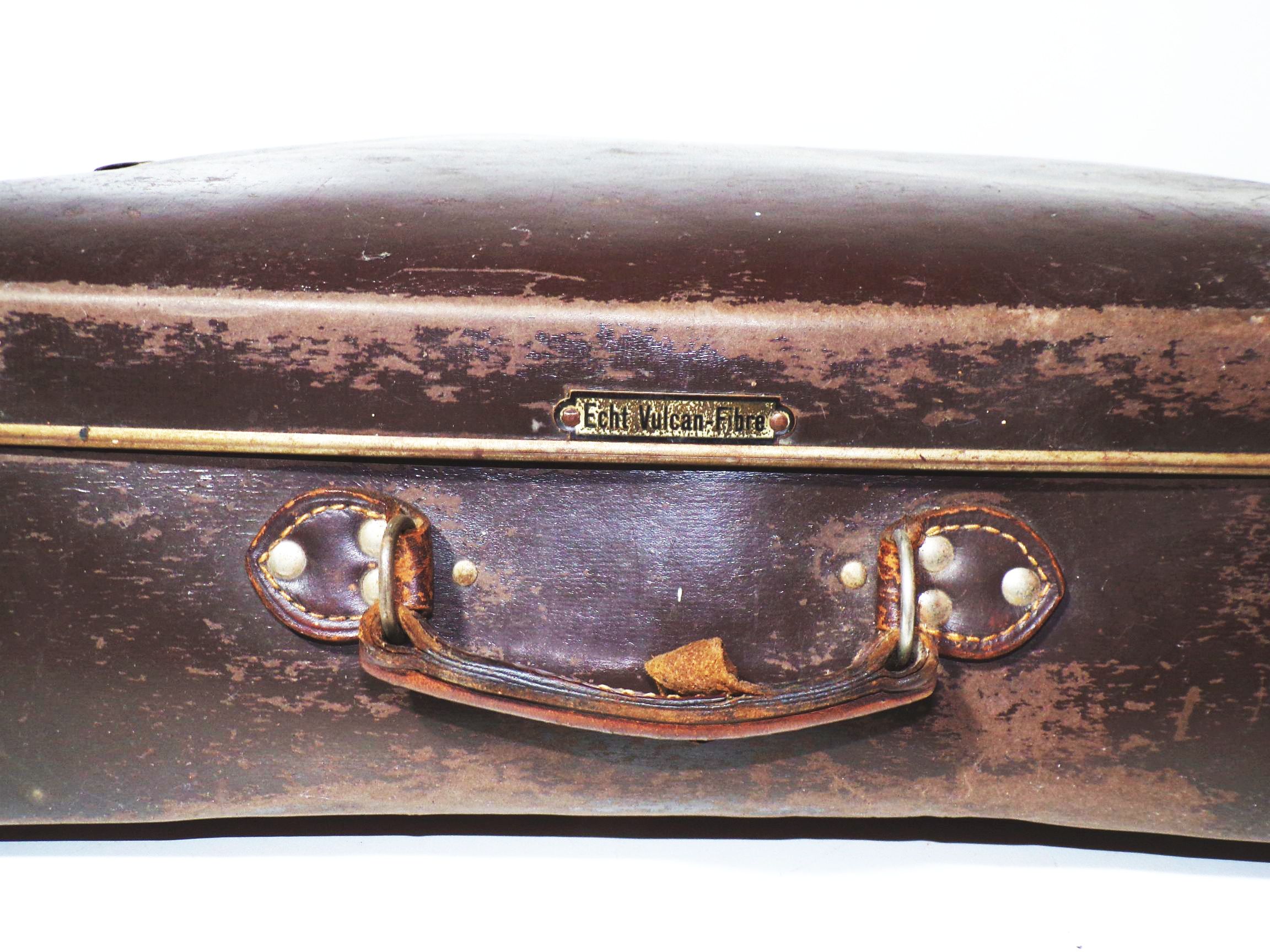 Alter Koffer Echt Vulcan Fieber Reisekoffer 