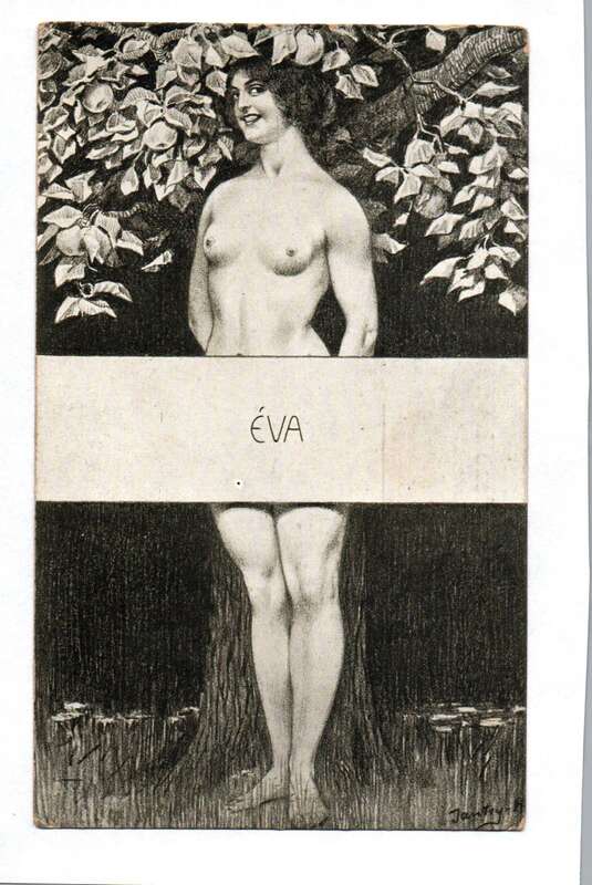 Ak Eva Weltpostverein Serie Eva, No. 1. Postkarte