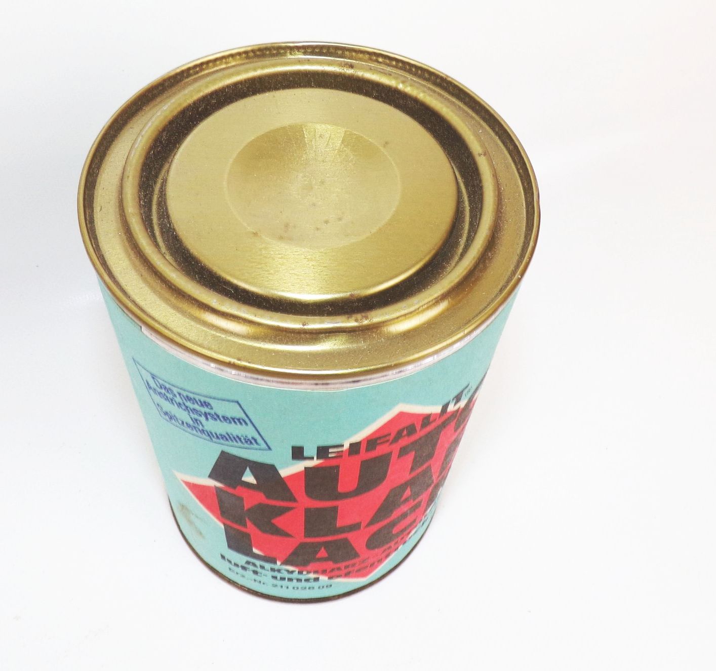 Leifalit Auto Klarlack Dose Akydharz Autolack DDR Garage Deko Oldtimer