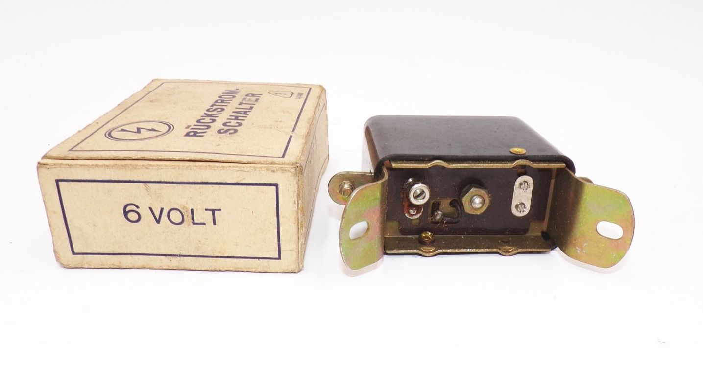 Alter Rückstromschalter 6 Volt Type BR6 Unbenutzt DDR wohl für F8 F9 Sachsenring Alter Rückstromschalter 6 Volt Type BR6 Unbenutzt DDR wohl für F8 F9 Sachsenring