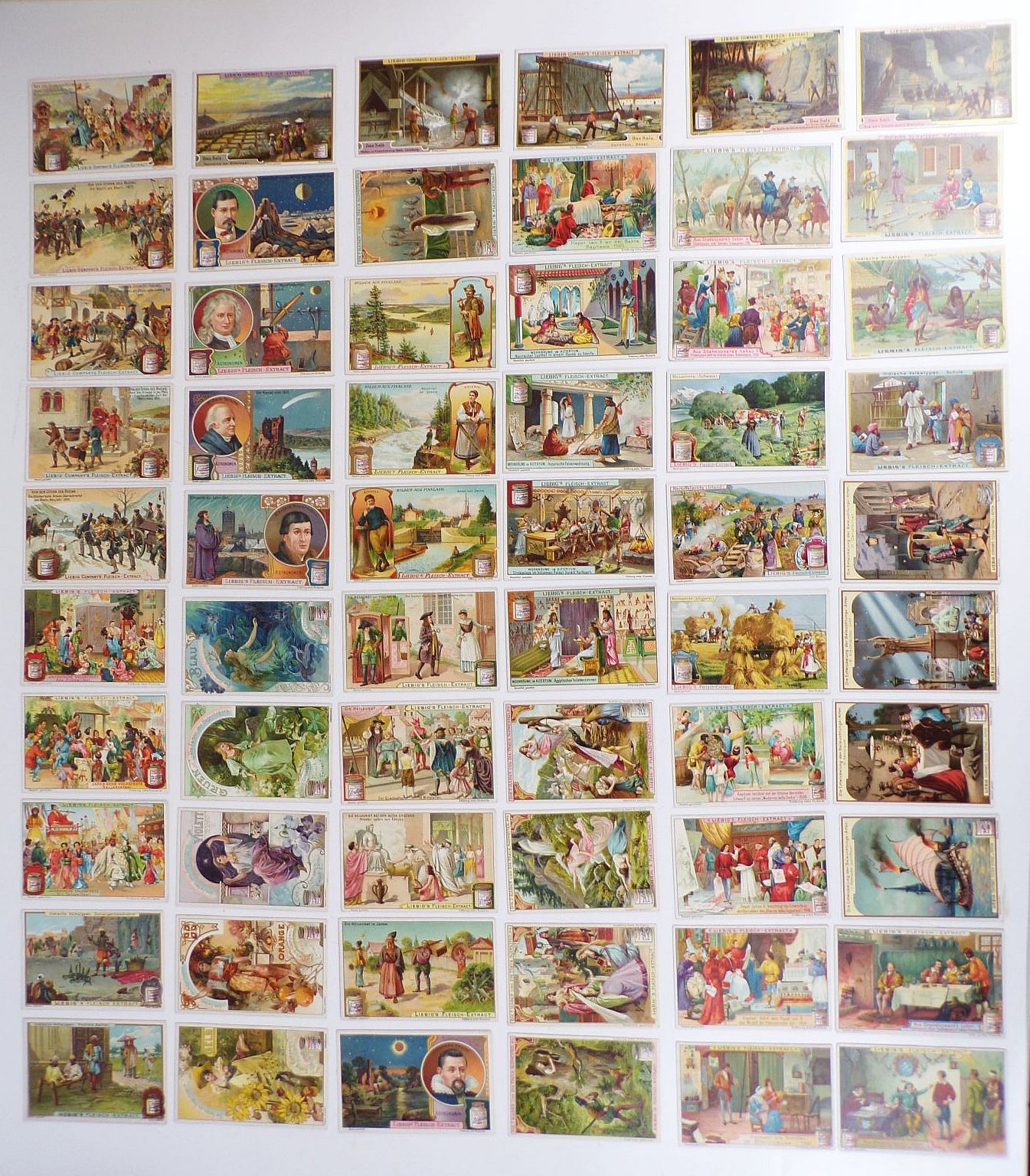 Konvolut Liebig Sammelbilder 60 Stück um 1900 