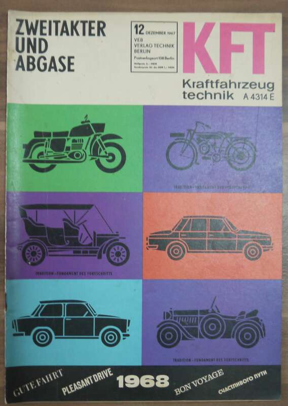 Zweitakter und Abgase Dezember 1967 KFT DDR Zeitschrift Gute Fahrt VEB Verlag Berlin