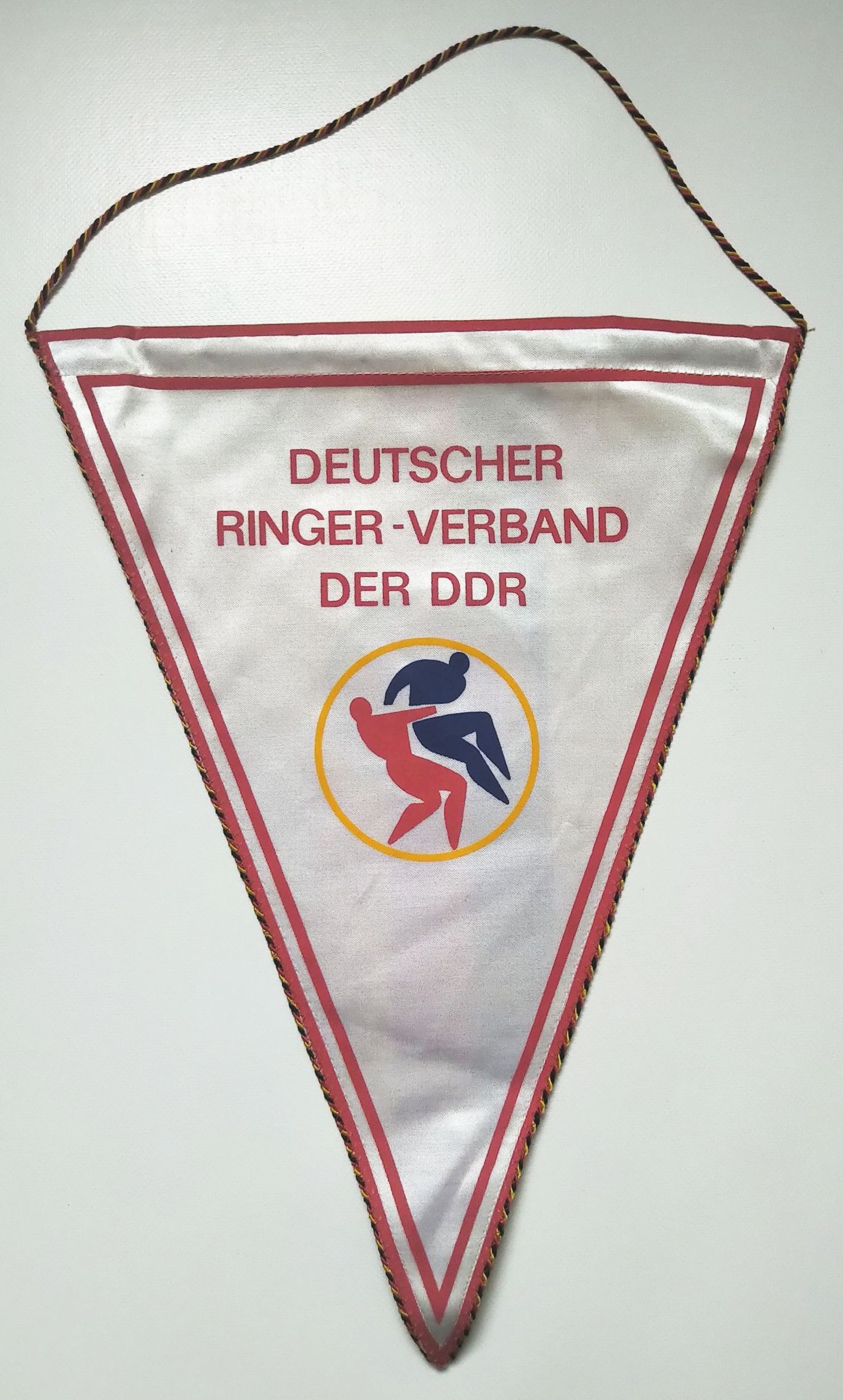 Wimpel Deutscher Ringer Verband der DDR schwarz rot gold Sport