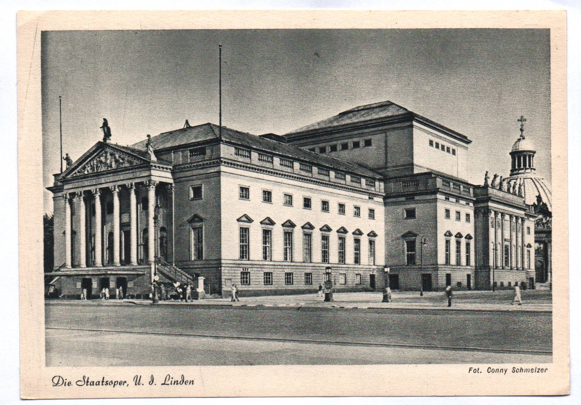 Ak Die Staatsoper Unter den Linden Reichshauptstadt Berlin