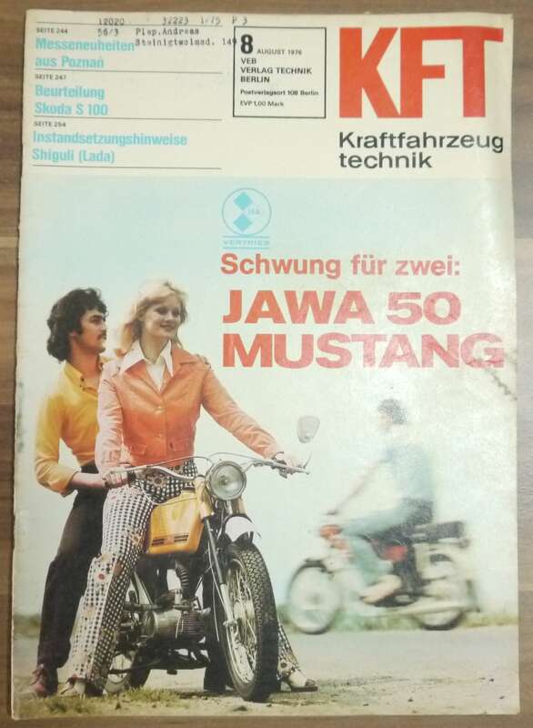 KFT DDR Messeneuheiten August 1976 aus Poznan Zeitschrift Skoda S 100