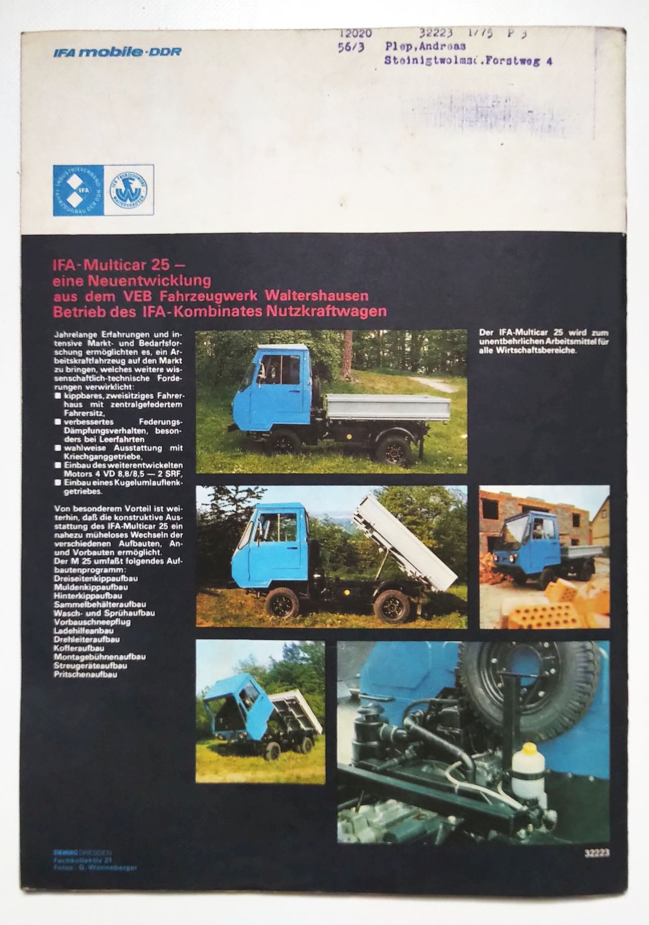 KFT Zeitschrift Nr 9 IFA Multicar 25 DDR 1978 Kraftfahrzeugtechnik KFT Zeitschrift Nr 9 IFA Multicar 25 DDR 1978 Kraftfahrzeugtechnik