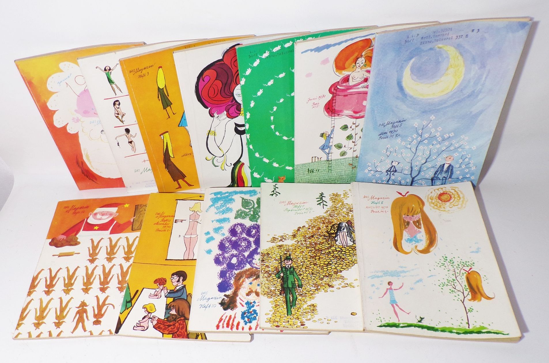 DDR Magazin 1970 kompletter Jahrgang Heft 1 bis 12
