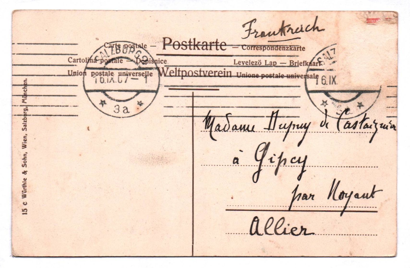 Litho Ak Festung Hohen Salzburg nach Compton1907 Österreich Litho Ak Festung Hohen Salzburg nach Compton1907 Österreich