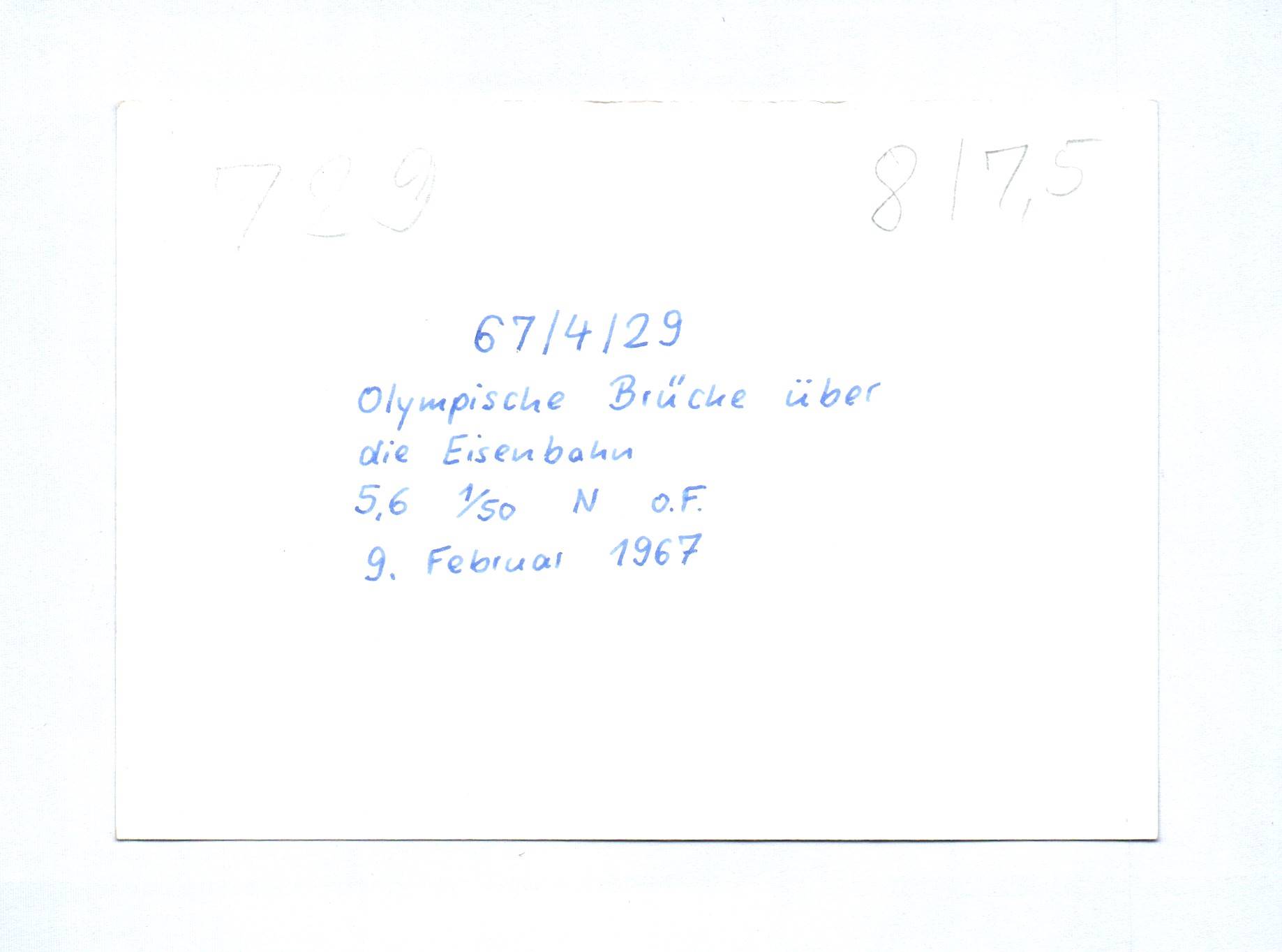 4x Foto Berlin Eisenbahnbrücken Februar 1967