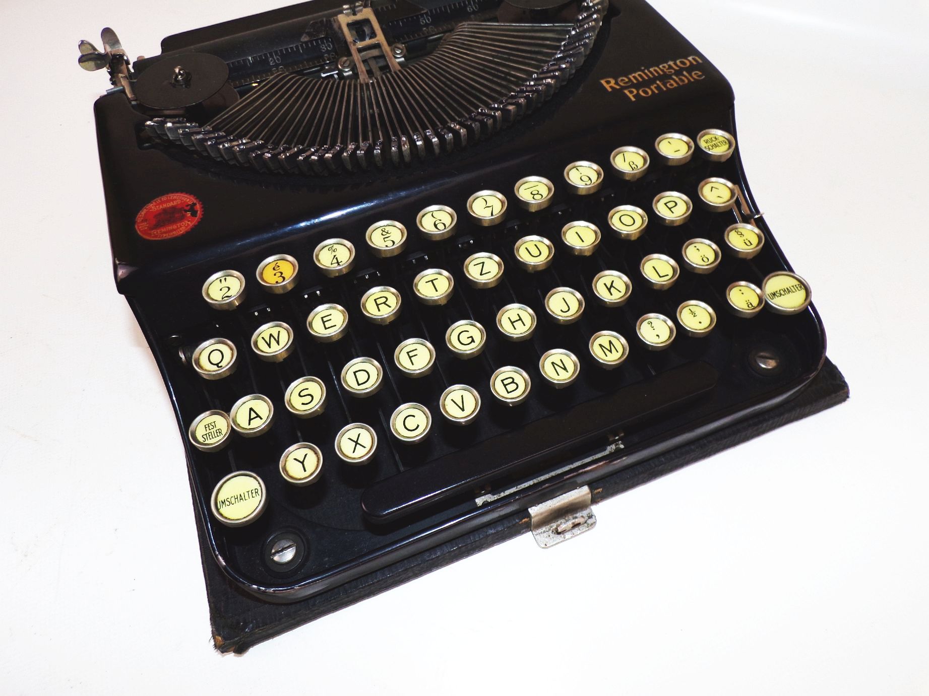 Remington Portable Schreibmaschine Koffer typewriter 