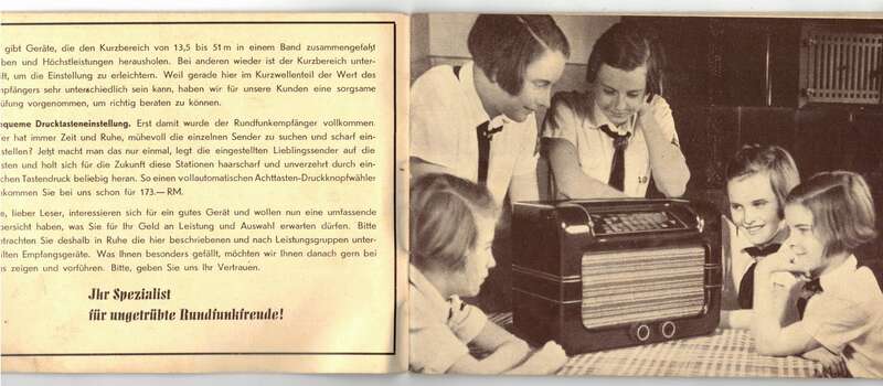 Radio Katalog Robert Fehrmann Zittau um 1935 