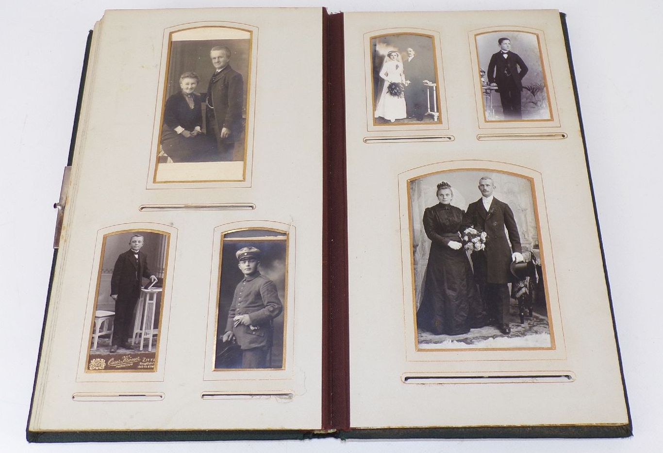 Jugendstil Fotoalbum Kabinettfotos Carte de Visite Fotos um 1900 Jugendstil Fotoalbum Kabinettfotos Carte de Visite Fotos um 1900