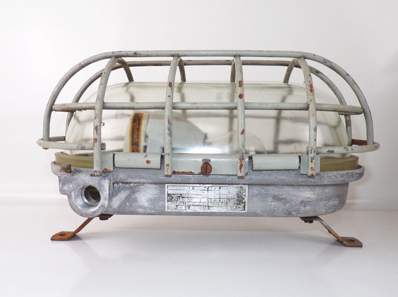 Alte Kellerlampe Bunkerlampe Gitter E27 Ex Loft Industrie Design Alte Kellerlampe Bunkerlampe Gitter E27 Ex Loft Industrie Design