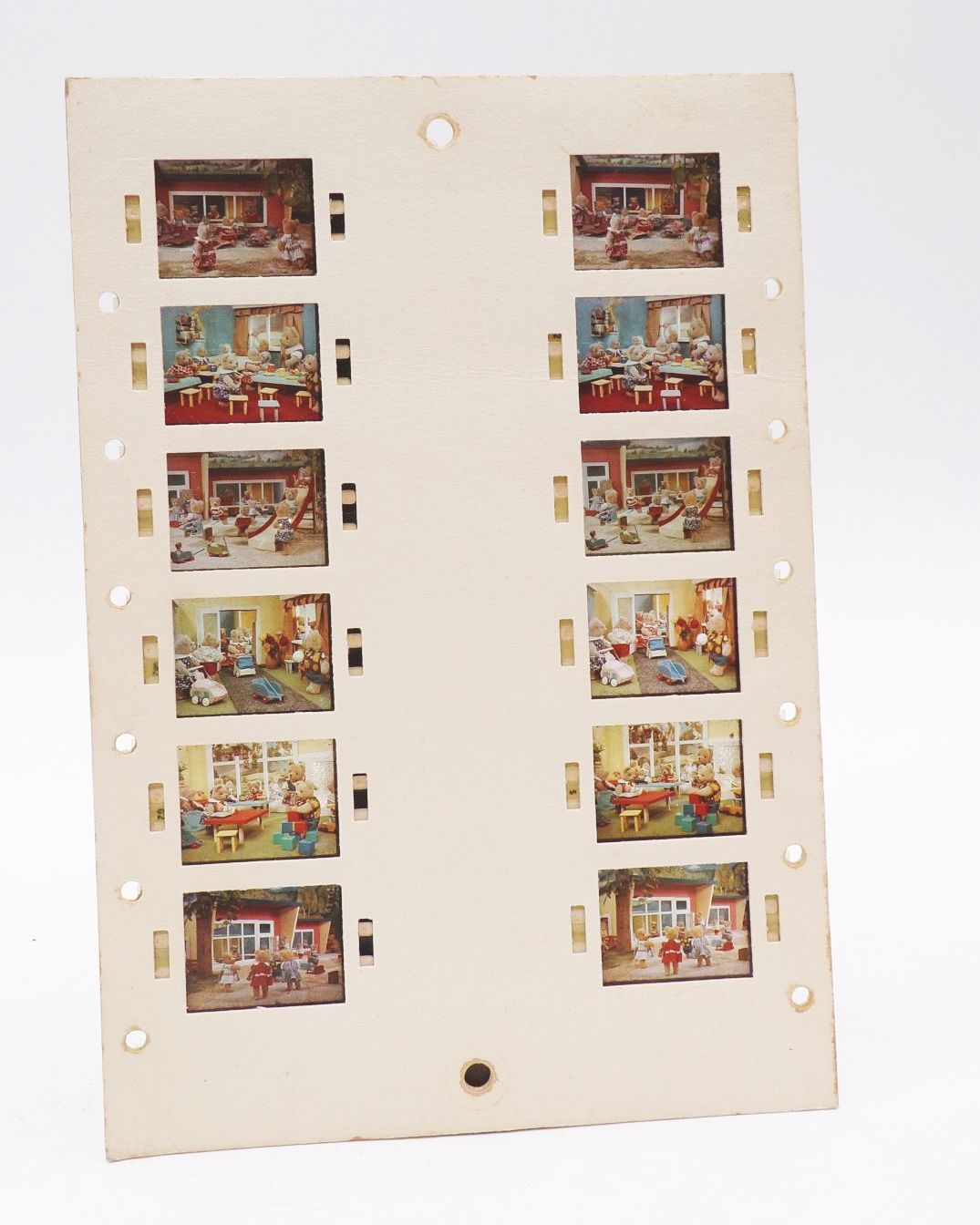 Stereomat Bildkarte TS11 Teddy Bären 3D Bildstreifen Diabetrachter