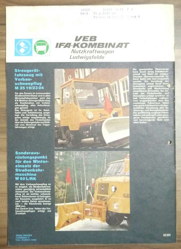 DDR Zeitschrift Einzelheiten KamAS Motoren KFT November 1978 IFA W50