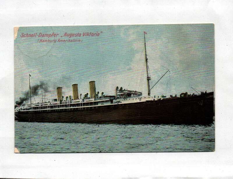 Ak Schnell-Dampfer Augusta Viktoria Hamburg Amerikalinie 1903