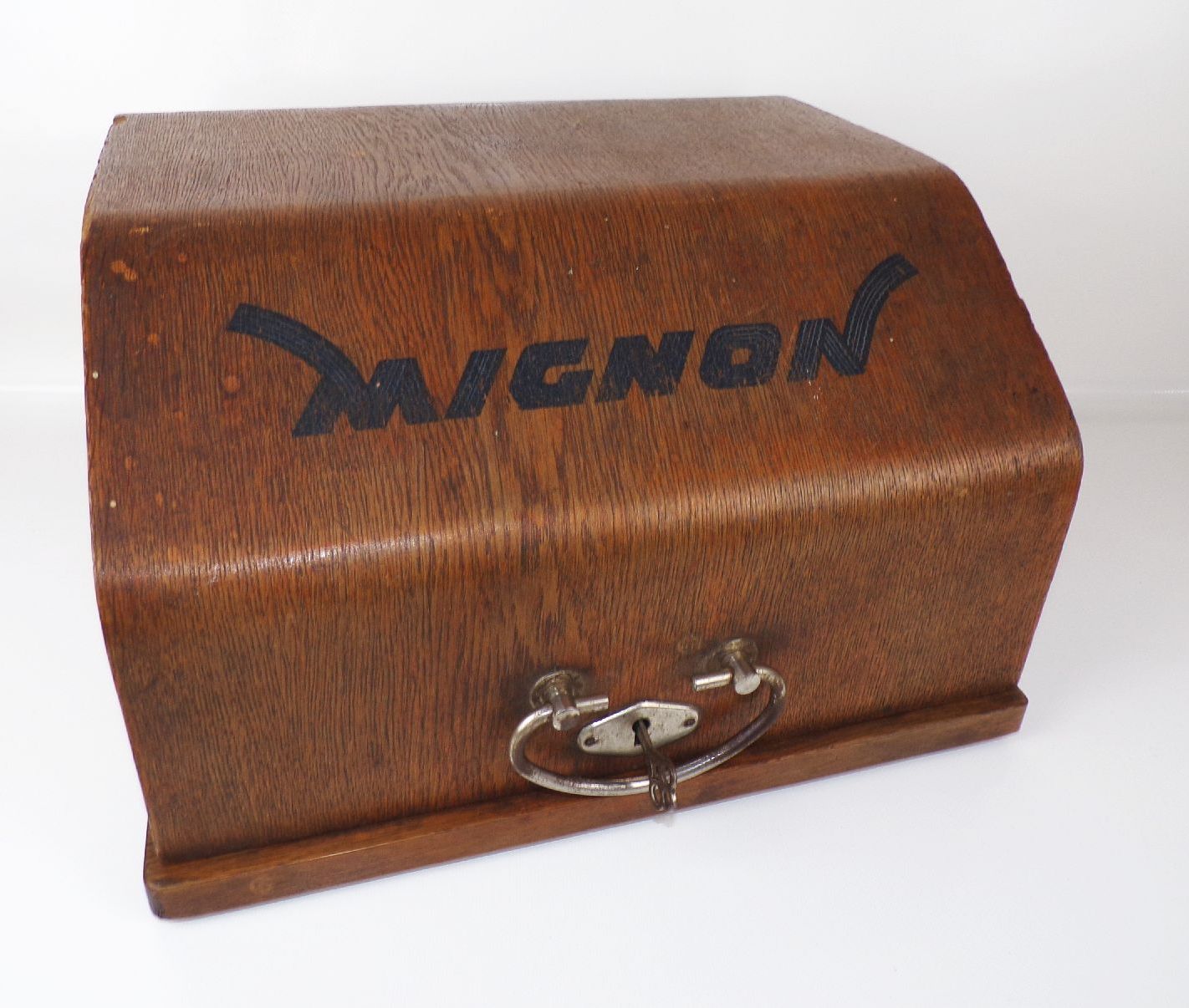 Alte Mignon Schreibmaschine typewriter Holzkoffer Alte Mignon Schreibmaschine typewriter Holzkoffer