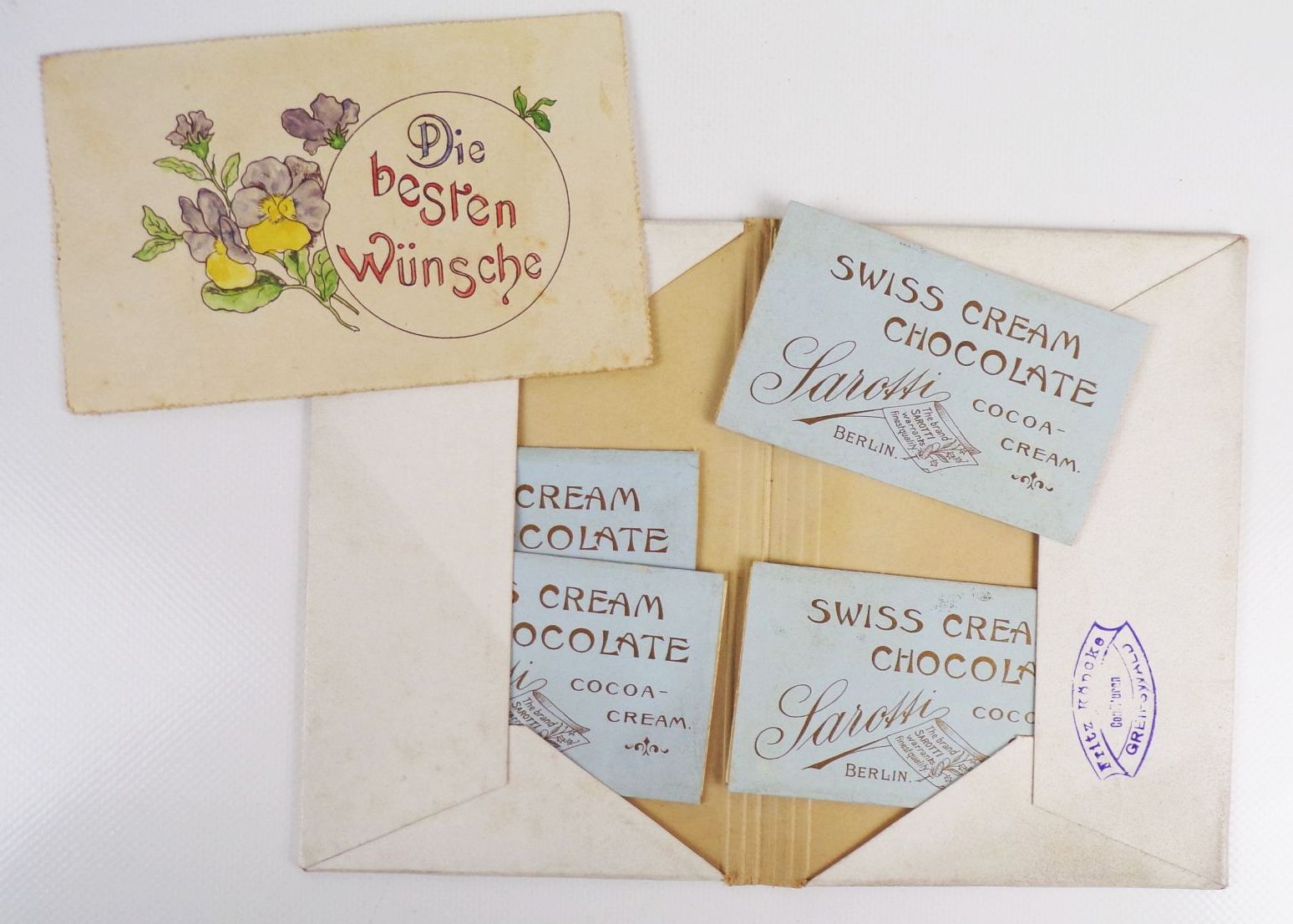 Sarotti Schokolade Reklame Grüsse aus Nah und Fern um 1910 Sammler Sarotti Schokolade Reklame Grüsse aus Nah und Fern um 1910 Sammler