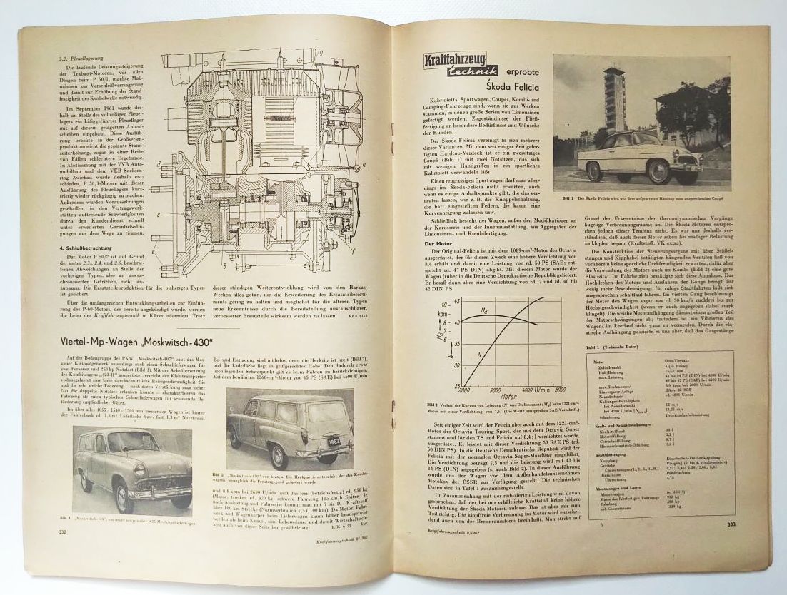 KFT DDR Zeitschrift Nr 8 SIMSON Moped SR 2E 1962 Kraftfahrzeugtechnik KFT DDR Zeitschrift Nr 8 SIMSON Moped SR 2E 1962 Kraftfahrzeugtechnik