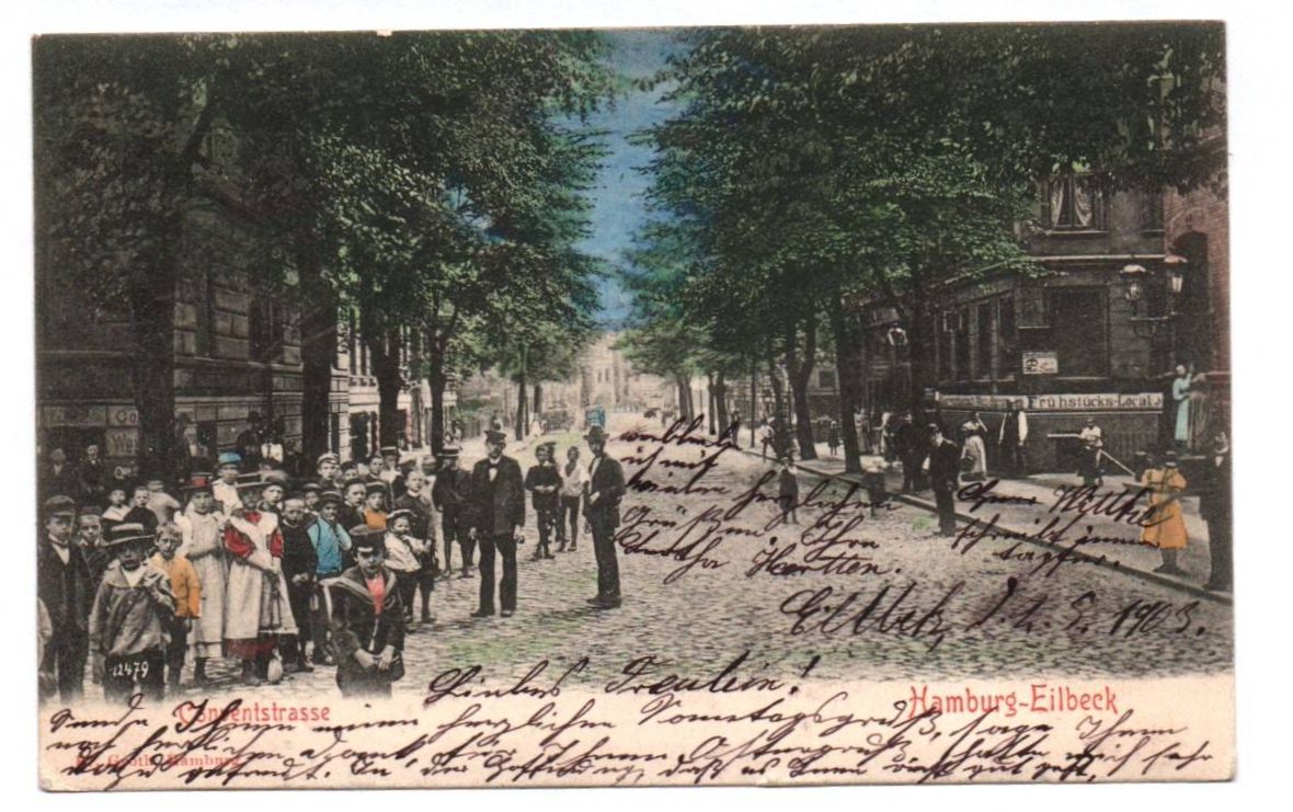 Litho Ak Hamburg Eilbeck Conventstrasse 1903 koloriert