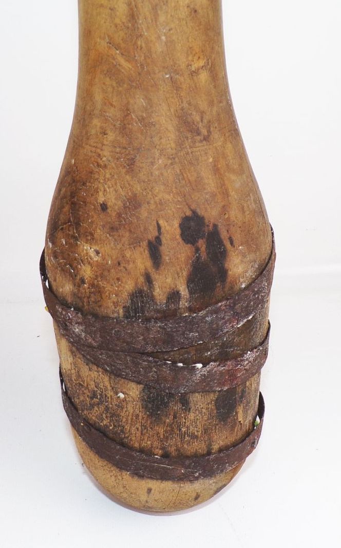 Alter Holzkegel Pin Kegeln Vintage Deko 