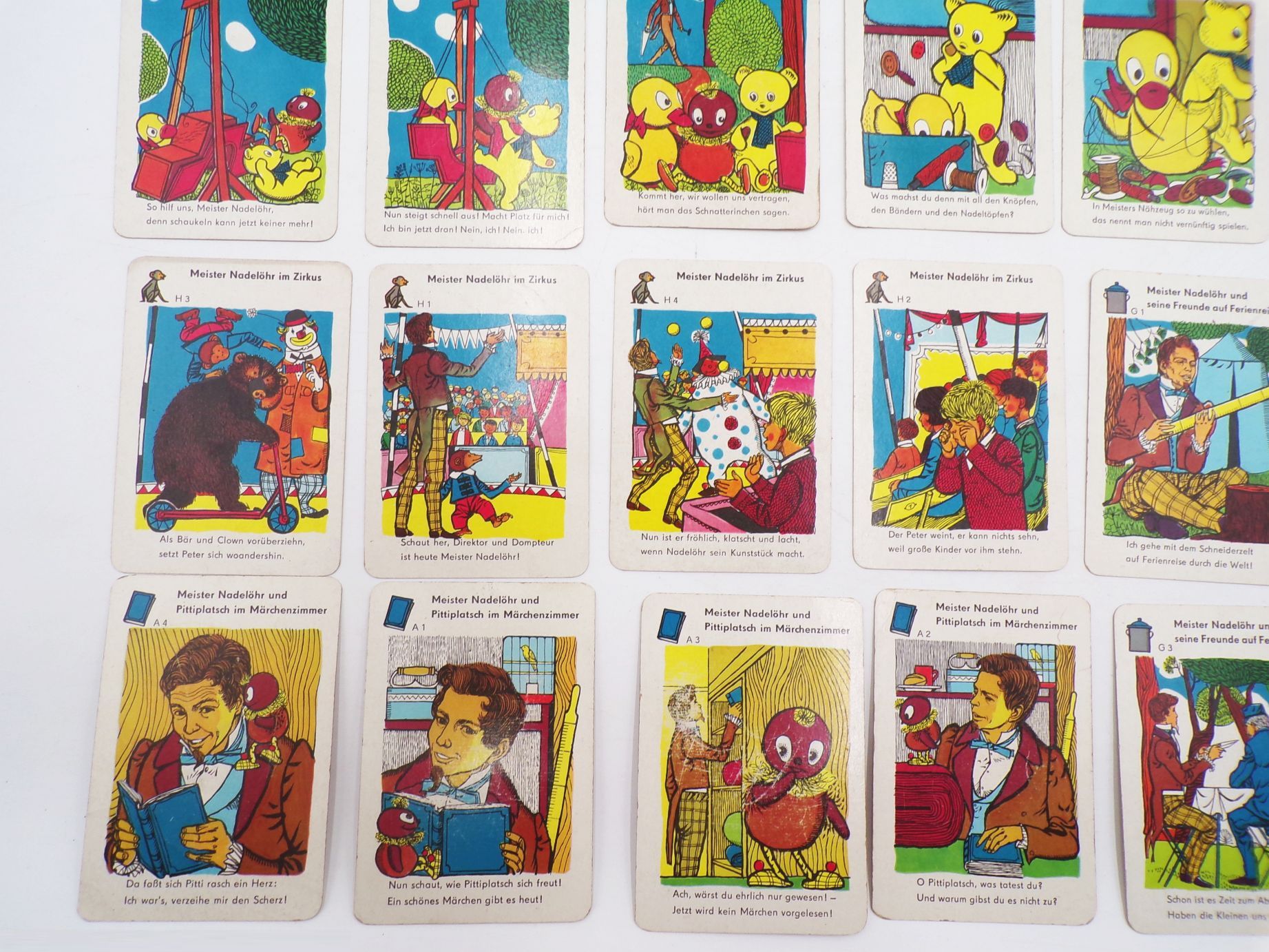 Kartenspiel Meister Nadelöhr Quartettspiel mit Peterkarte DDR