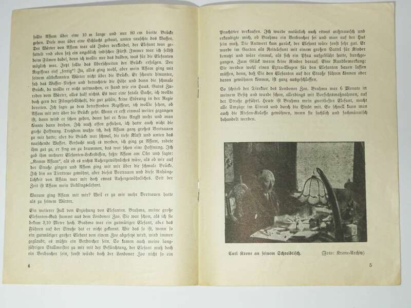 Konvolut Zirkus Krone Briefkopf Prospekte Circus 