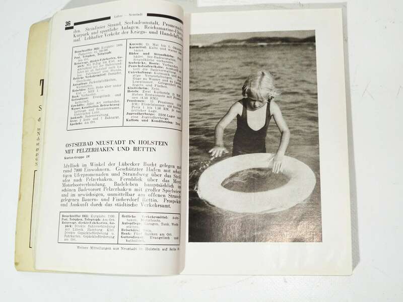 Ferien an der deutschen Ostsee 1936 Ostpreußen Landkarte