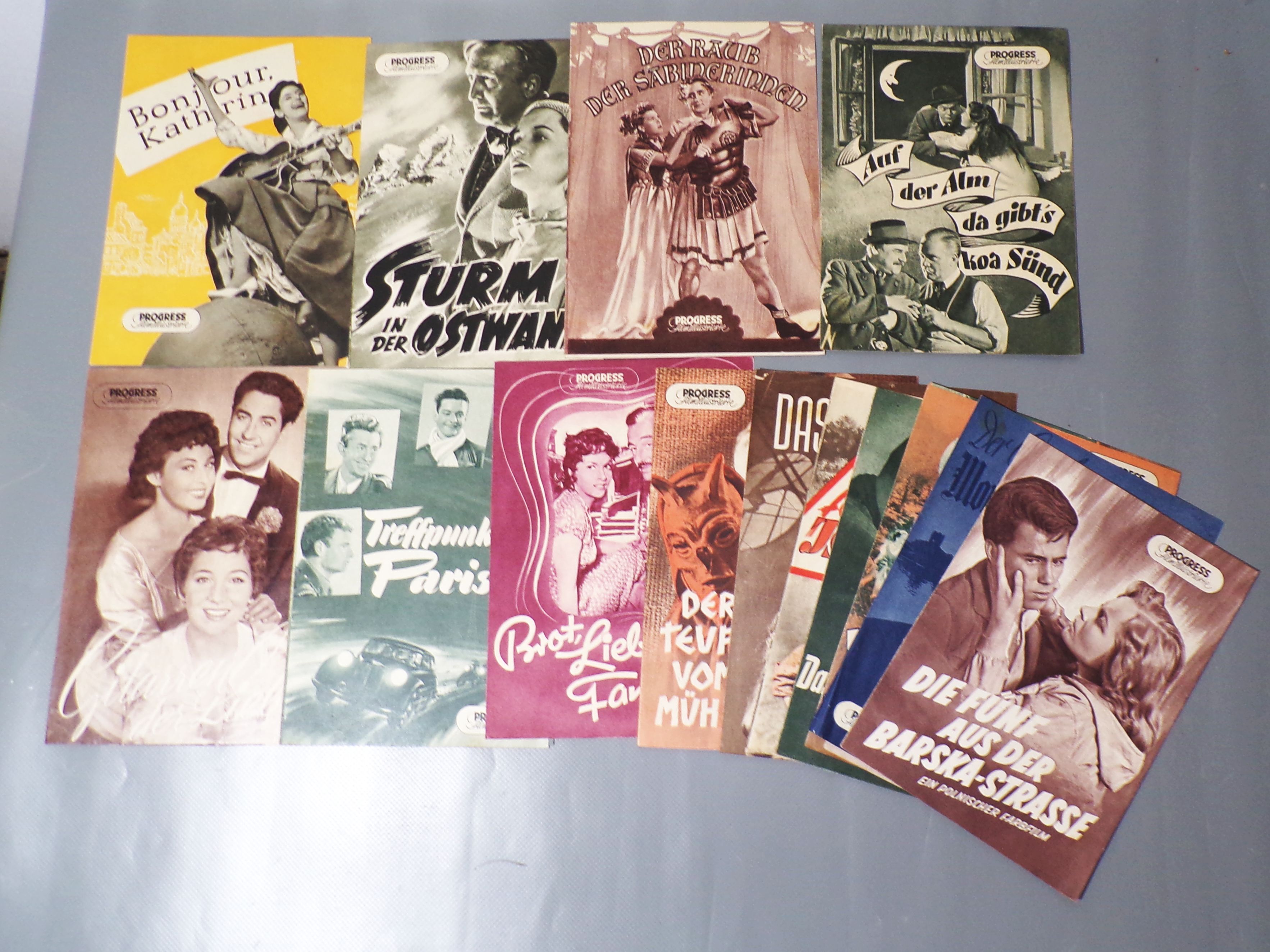 Filmprogramme Zeitschriften IFK Ufa Progress Konvolut 