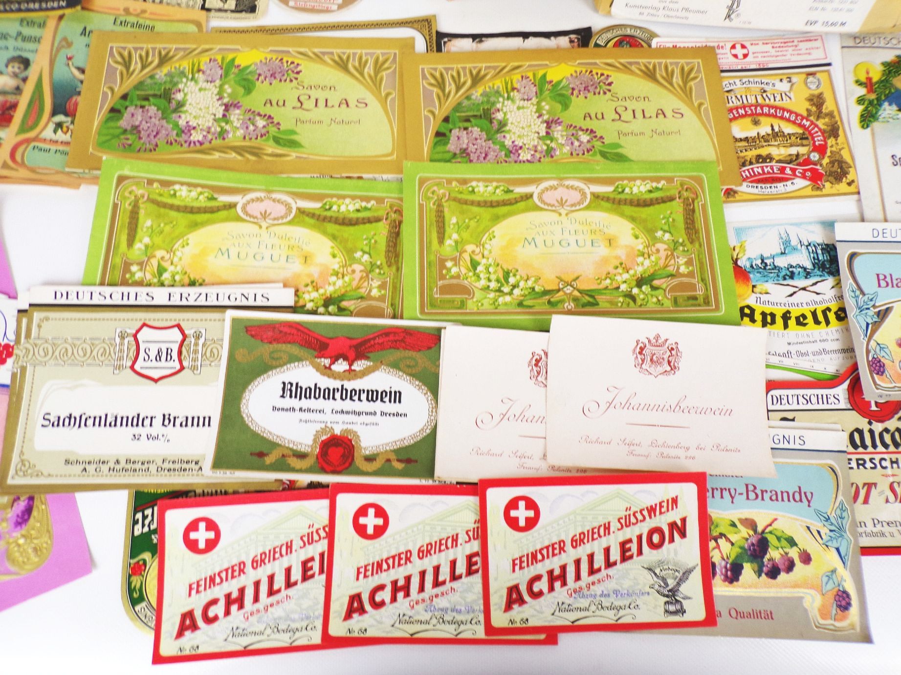 Alte Spirituosen Etiketten Seife Konvolut Litho Chromolitho Likör Alte Spirituosen Etiketten Seife Konvolut Litho Chromolitho Likör