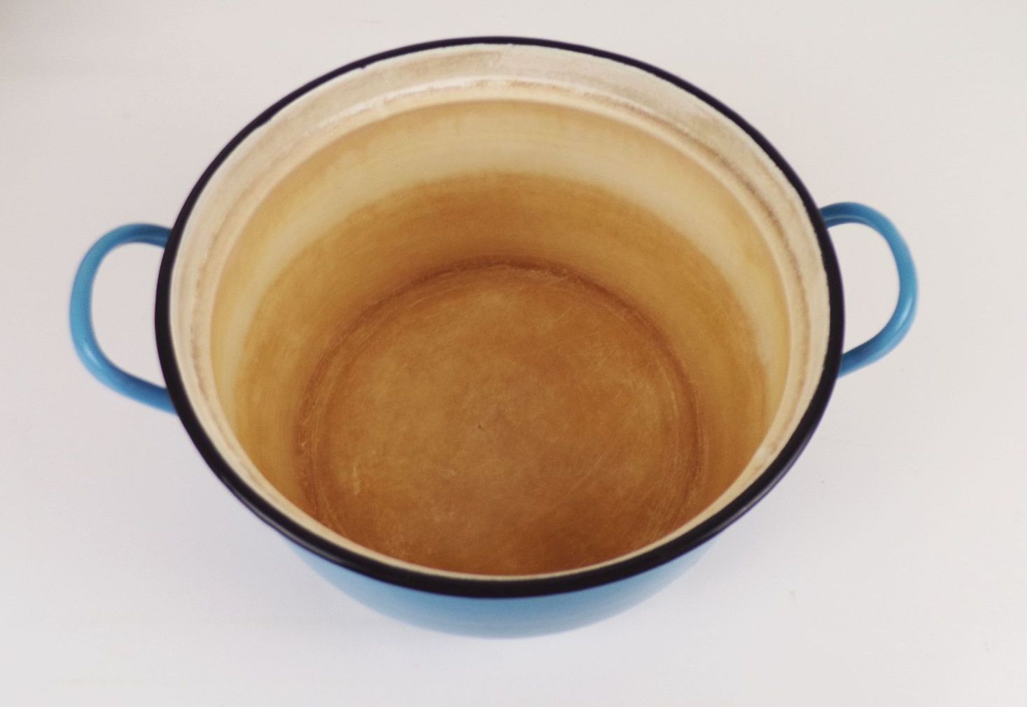 Alter Email Kochtopf blau weiß Deckel Topf Gartendeko Pflanzgefäß Shabby