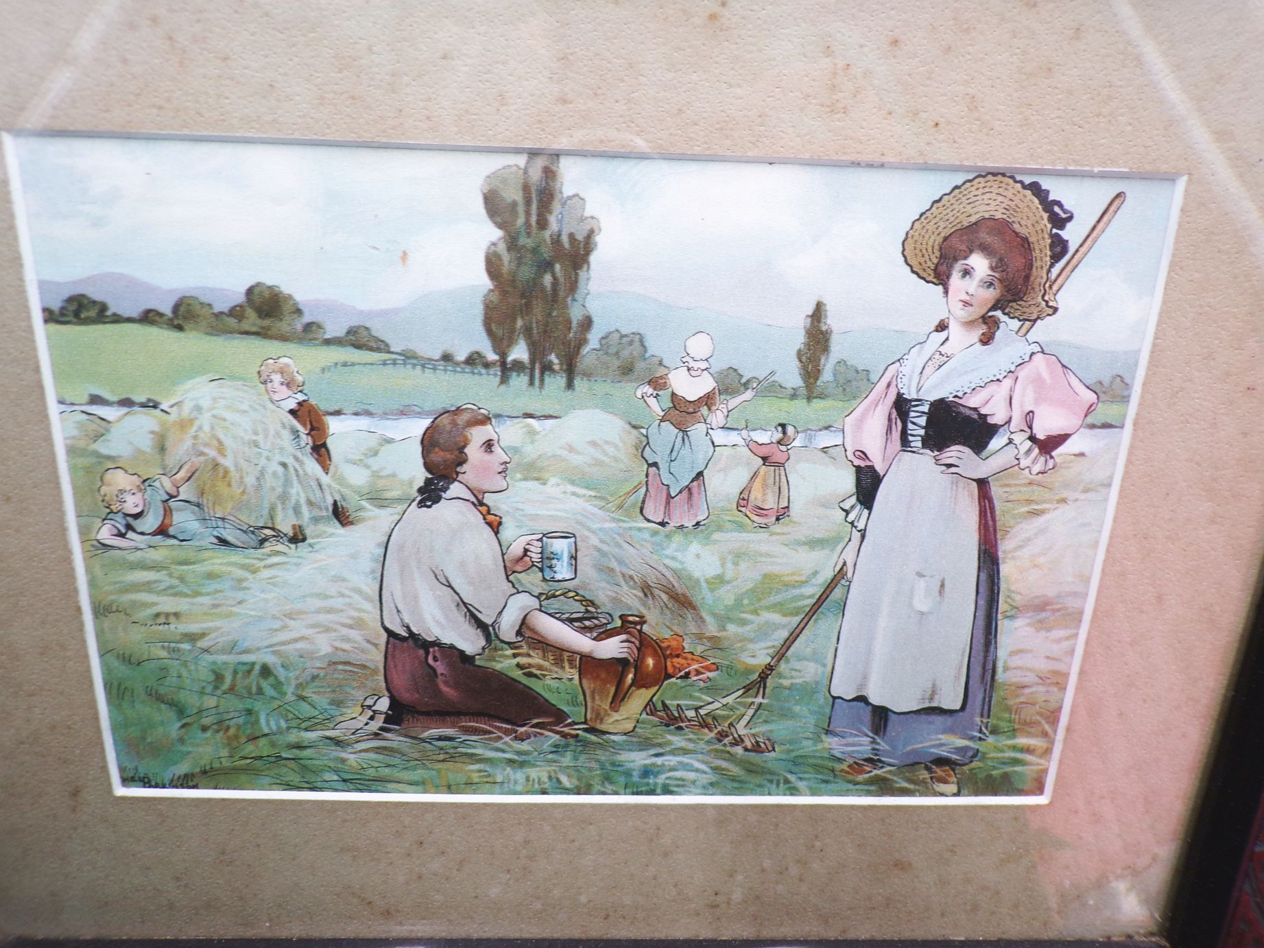 Alte Drucke Ethel Parkinson Lithografie um 1900 Bilderrahmen 2 Stück Alte Drucke Ethel Parkinson Lithografie um 1900 Bilderrahmen 2 Stück