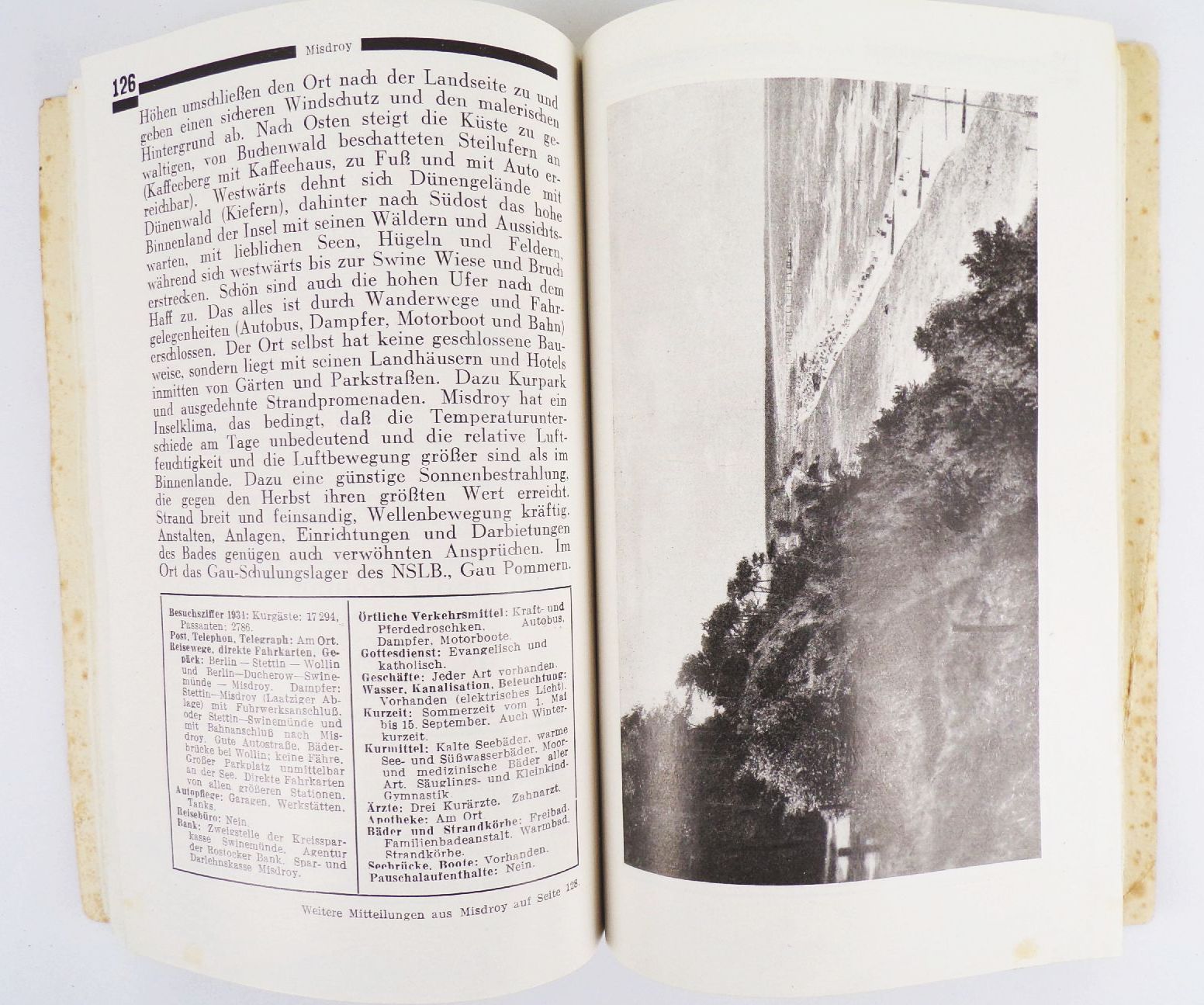Ferien an der deutschen Ostsee Reiseführer 1935 auch Ostpreußen Pommern