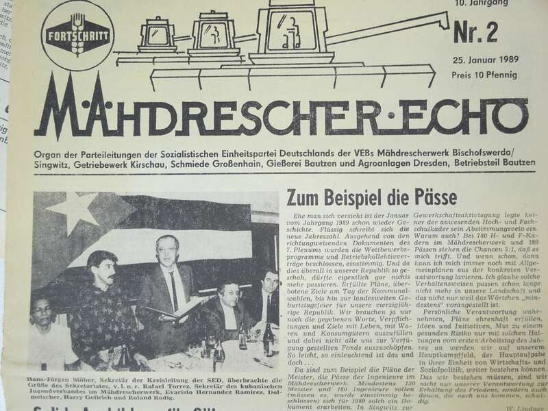 Konvolut Zeitungen Fortschritt Mähdrescher Echo 1982- 1988 SED ! 