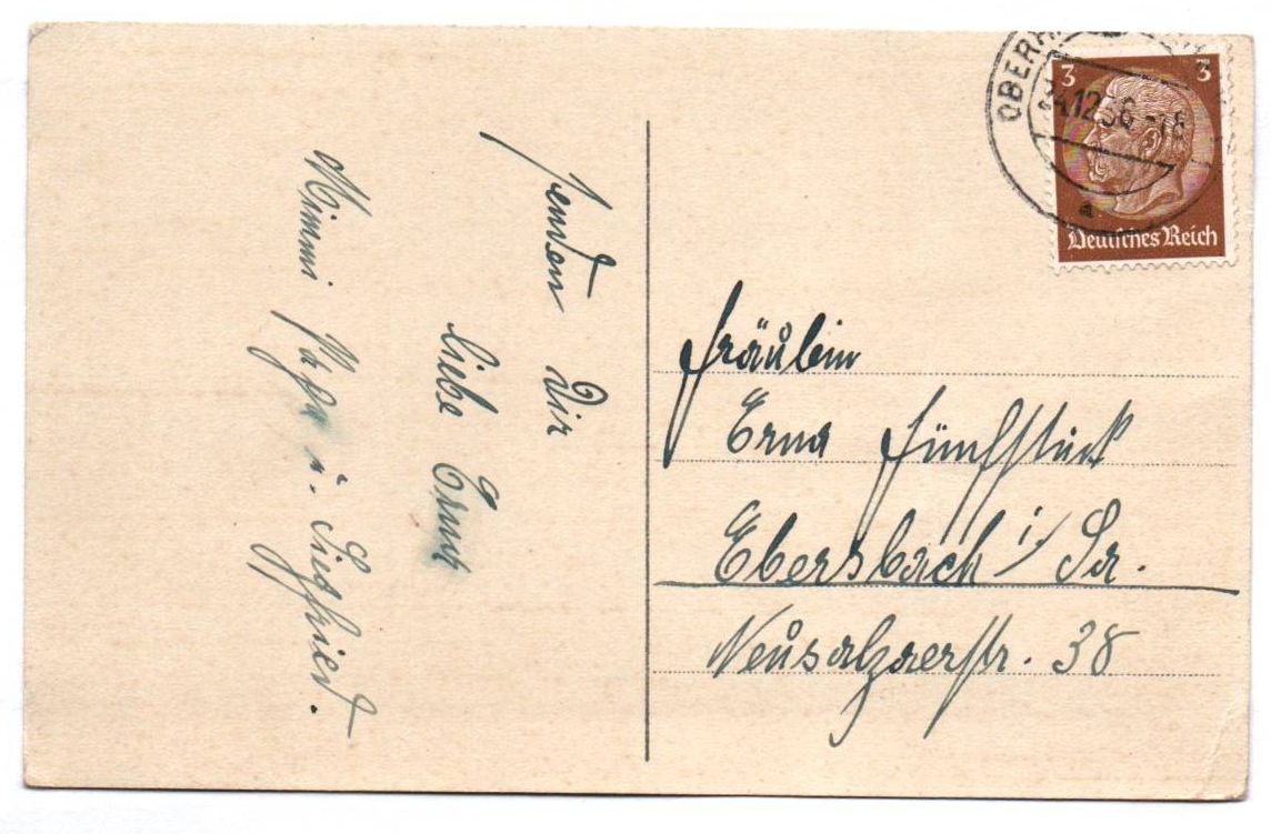 Ak Kinder begrüßen Weihnachtmann brauner Mantel 1936